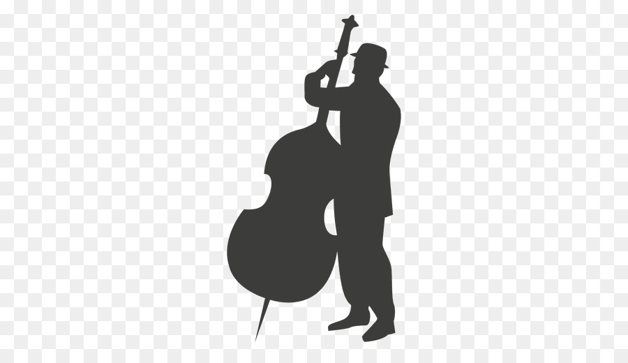 Cello Silhouette Musician Double bass - rock band live performances vector silhouettes png download - 512*512 - Free Transparent  png Download.