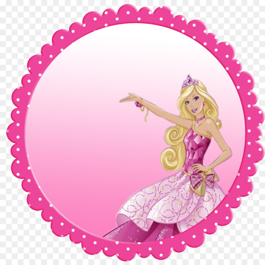 Barbie Party favor Amazon.com Jewellery Earring - pink round frame png download - 960*960 - Free Transparent Barbie png Download.