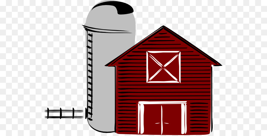 Silo Black and White Farm Barn Clip art - Cute Barn Cliparts png download - 600*457 - Free Transparent  Silo png Download.