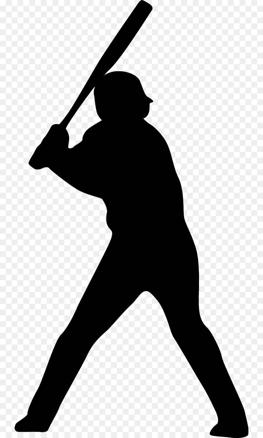 MLB Baseball player Batting - Vector stick figure baseball player png ...