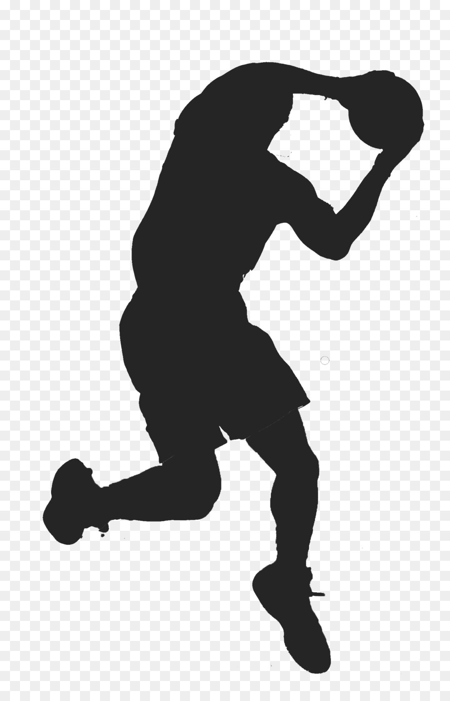 Basketball NBA Jumpman Slam dunk Sport - soccer silhouette shooting png ...
