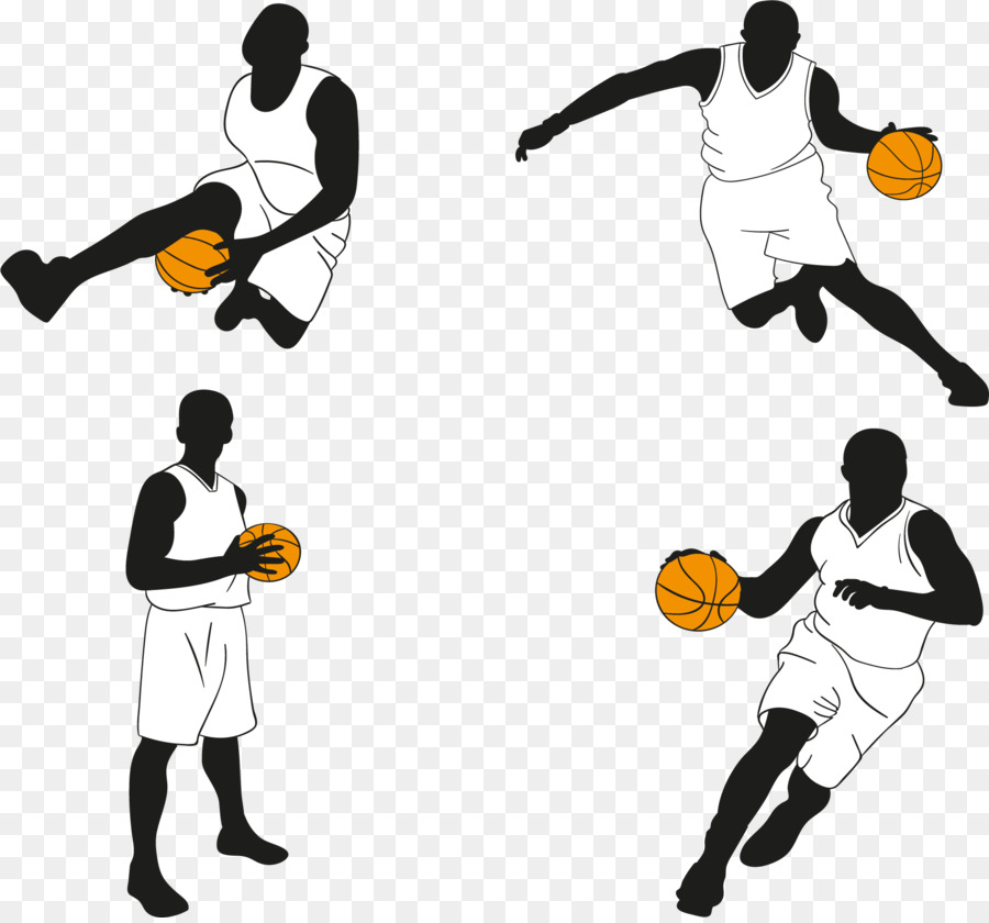 Basketball player Euclidean vector Icon - Playing basketball people png download - 1850*1717 - Free Transparent Basketball png Download.