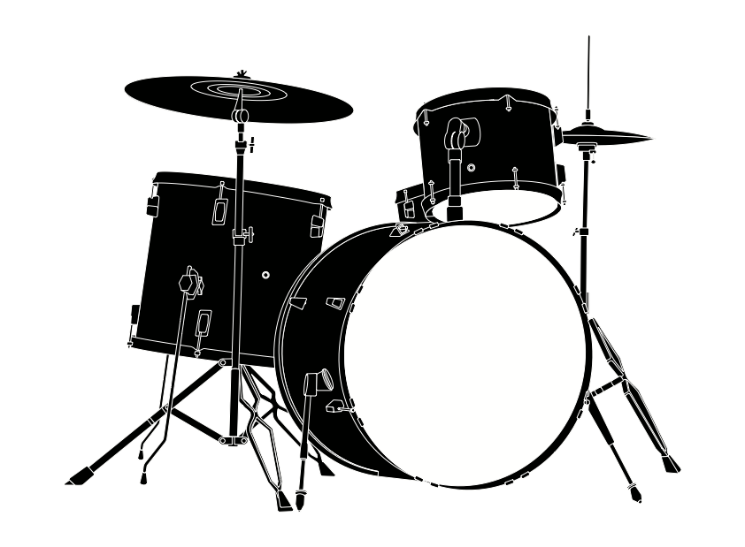 drum set illustration
