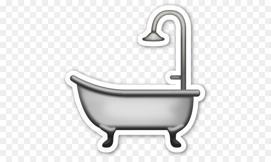 Emoji Bathtub Sticker Bathroom Pattern - bathtub png download - 504*529 - Free Transparent Emoji png Download.