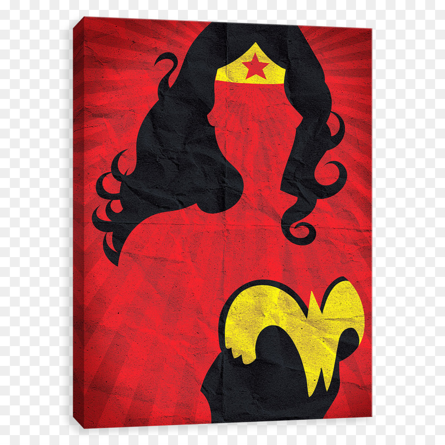 Wonder Woman Batman Silhouette Art Painting - Wonder Woman png download - 1280*1280 - Free Transparent Wonder Woman png Download.