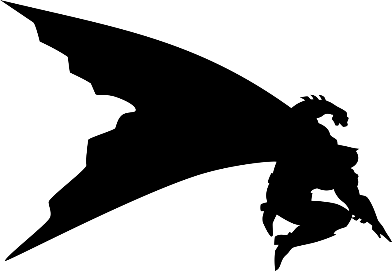 dark knight joker silhouette