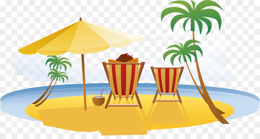 Beach Vacation Seaside resort Travel - Relax in summer vacation png download - 1923*1001 - Free Transparent Beach png Download.
