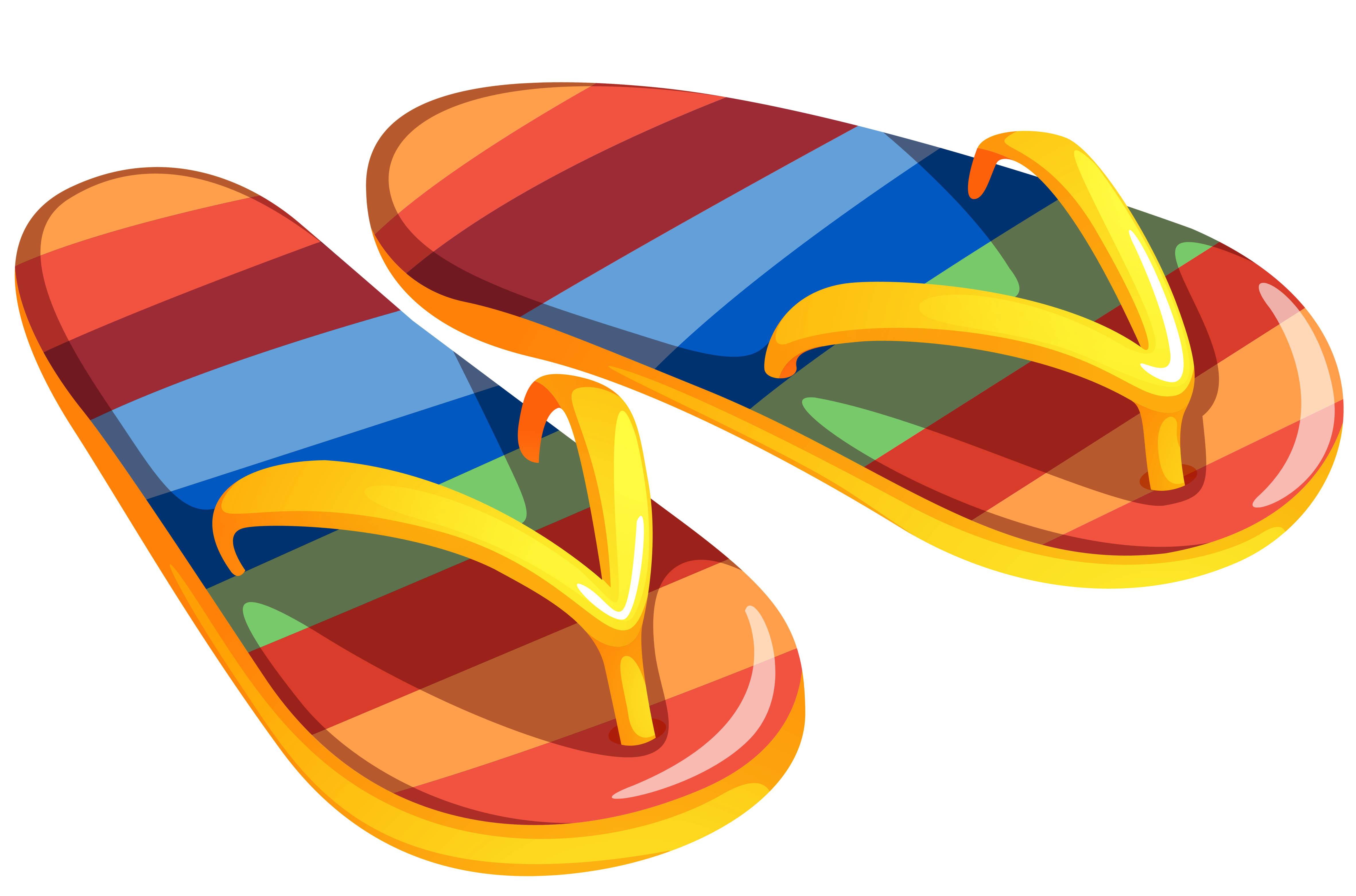 Flip-flops Sandal Clip art - Transparent Beach Flip Flops PNG Clipart ...