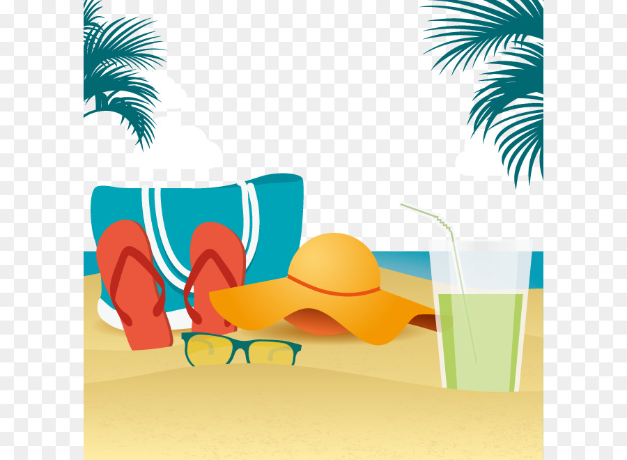 Euclidean vector Beach - Vector summer beach elements png download - 660*660 - Free Transparent Beach png Download.
