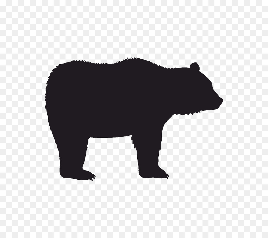 American black bear Grizzly bear Computer Icons Silhouette - bear png download - 800*800 - Free Transparent American Black Bear png Download.