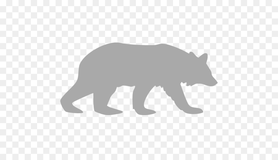American black bear Silhouette Drawing Polar bear - bear png download - 512*512 - Free Transparent Bear png Download.
