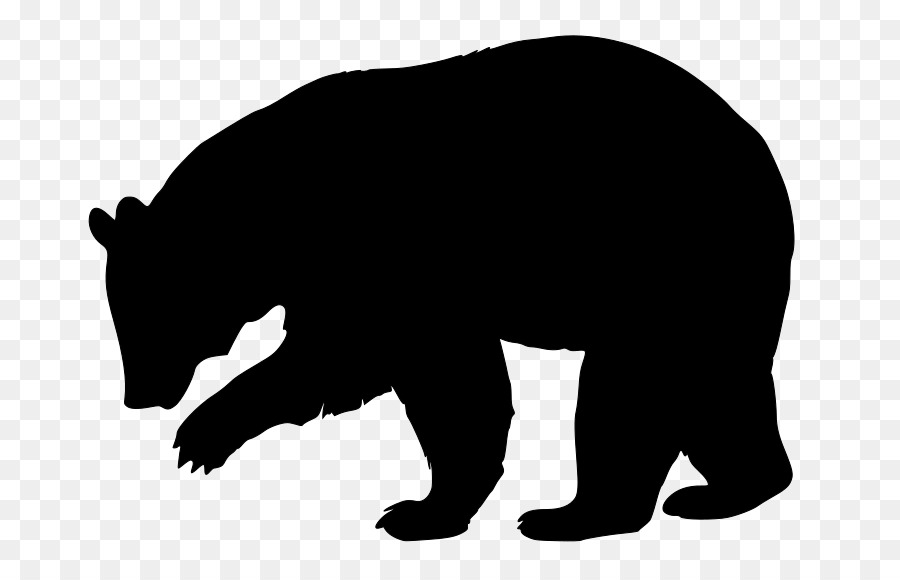 American black bear Brown bear Silhouette Clip art - silhoutte png download - 800*571 - Free Transparent Bear png Download.