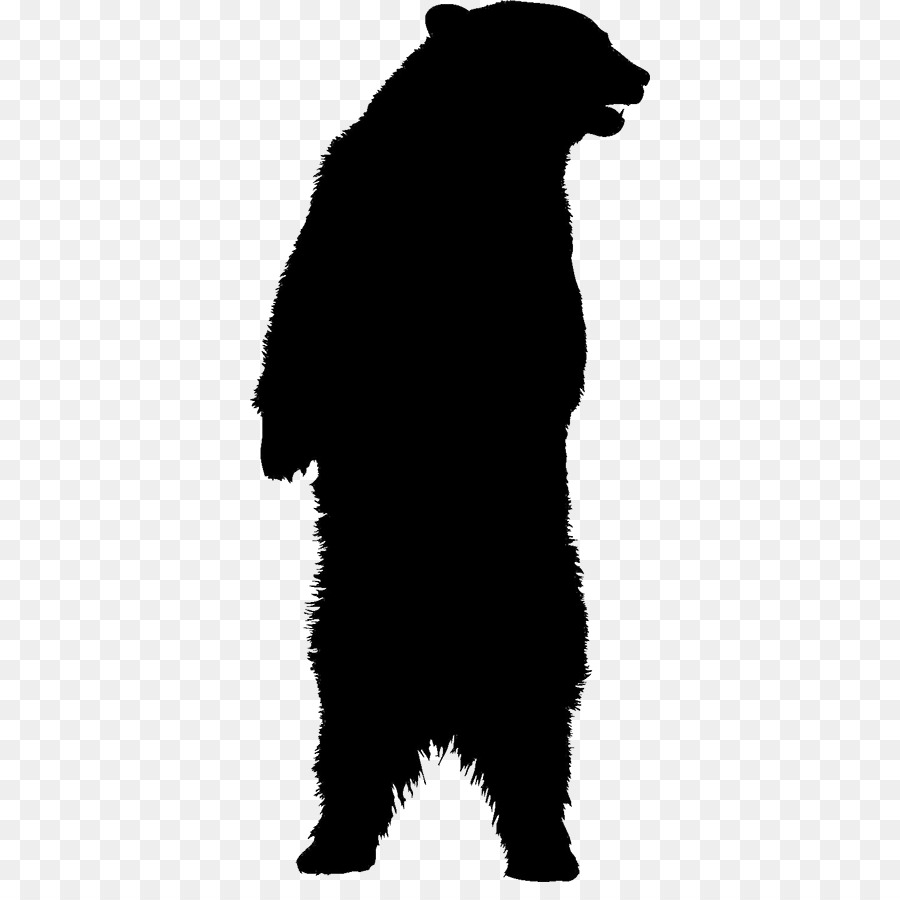 American black bear Silhouette Clip art - bear png download - 400*882 - Free Transparent Bear png Download.