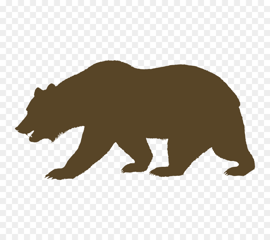 California grizzly bear California Republic T-shirt - Bear Shadow Cliparts png download - 800*800 - Free Transparent California png Download.