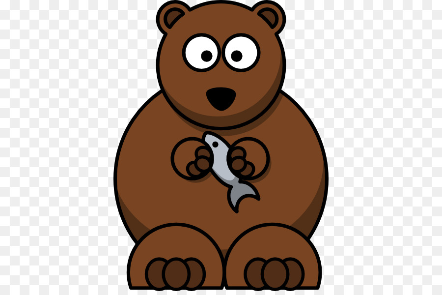 Brown bear Cartoon Clip art - Grizzly Bear Clipart png download - 438*592 - Free Transparent  png Download.