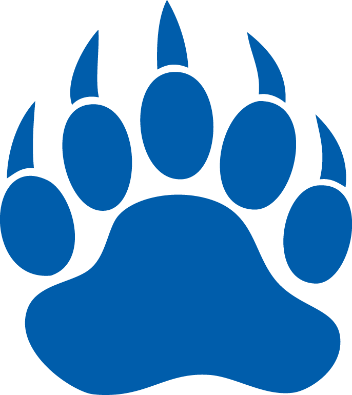 Bear Dog Paw Decal Printing - Blue Poster png download - 686*770 - Free