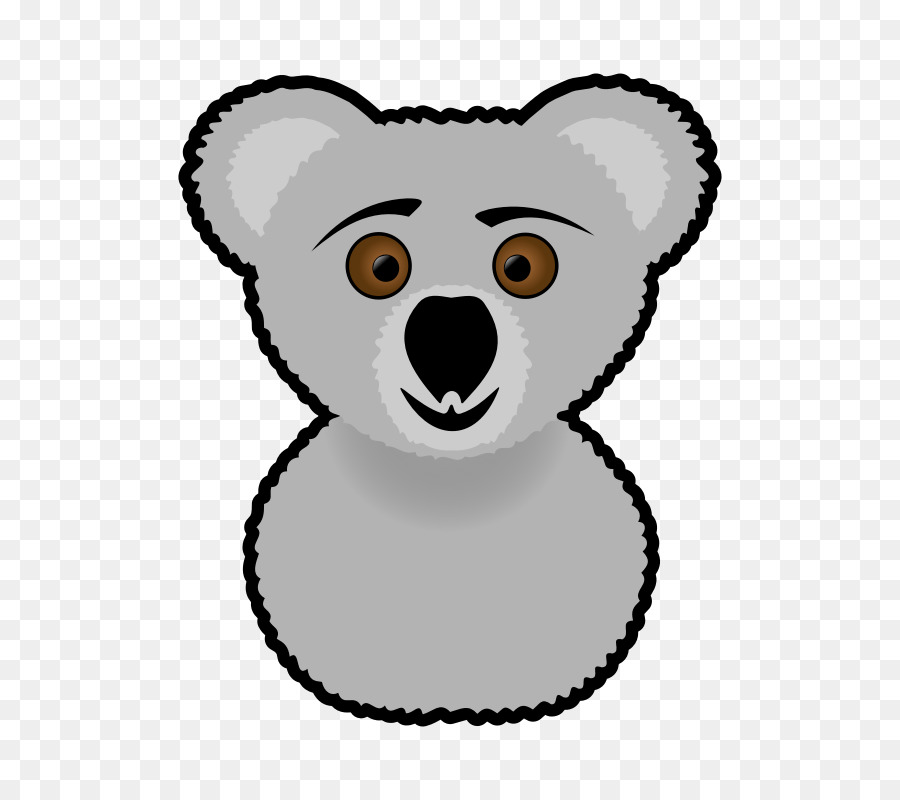 Koala Bear Giant panda Clip art - Koala Outline png download - 800*800 - Free Transparent  png Download.