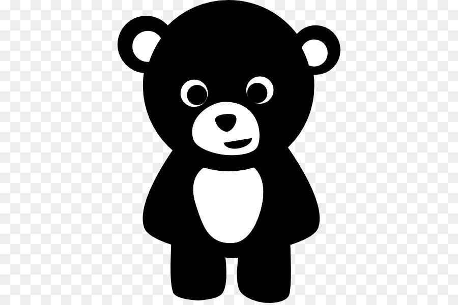 American black bear Polar bear Giant panda Brown bear - Black Bear Outline png download - 438*596 - Free Transparent  png Download.