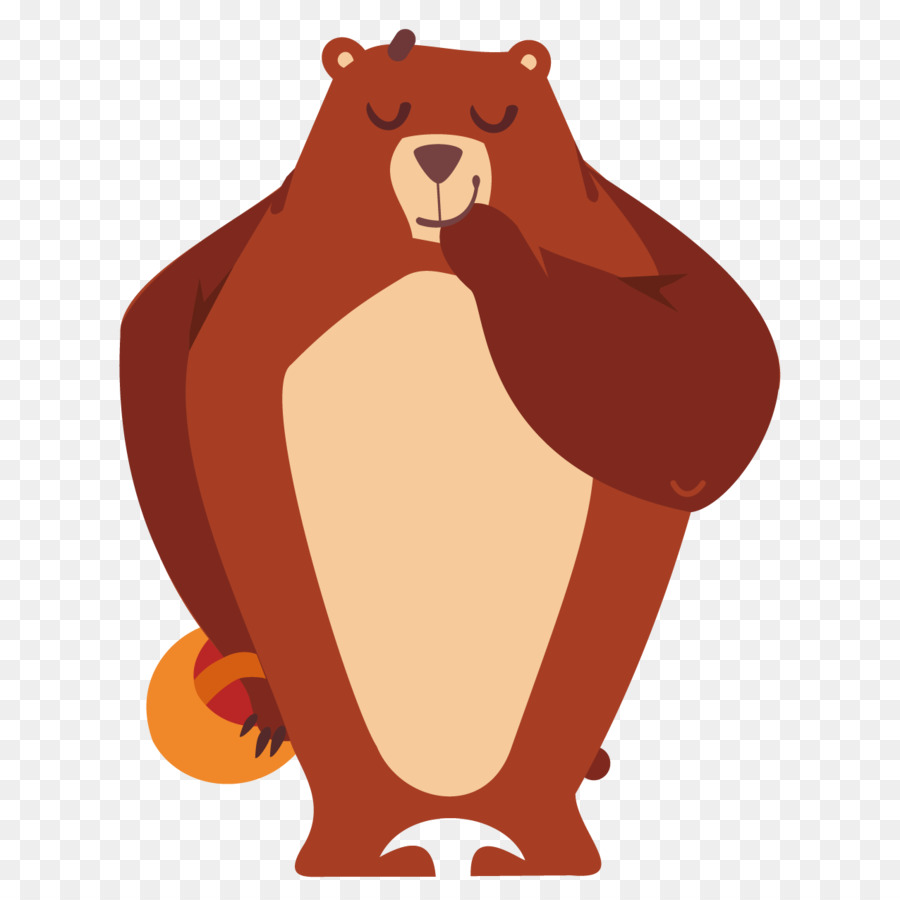 Brown bear Tiger Giant panda Bears of the World - Cartoon bear standing png download - 1276*1276 - Free Transparent  png Download.