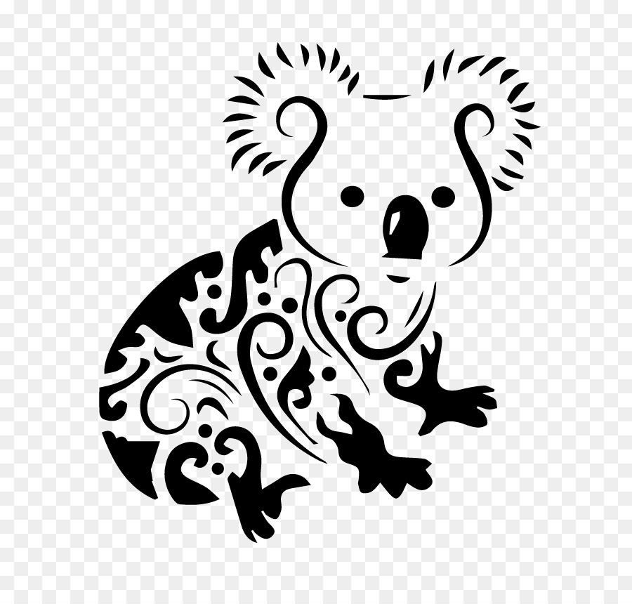 Koala Tattoo Drawing Clip art - arabesque png download - 712*842 - Free Transparent Koala png Download.