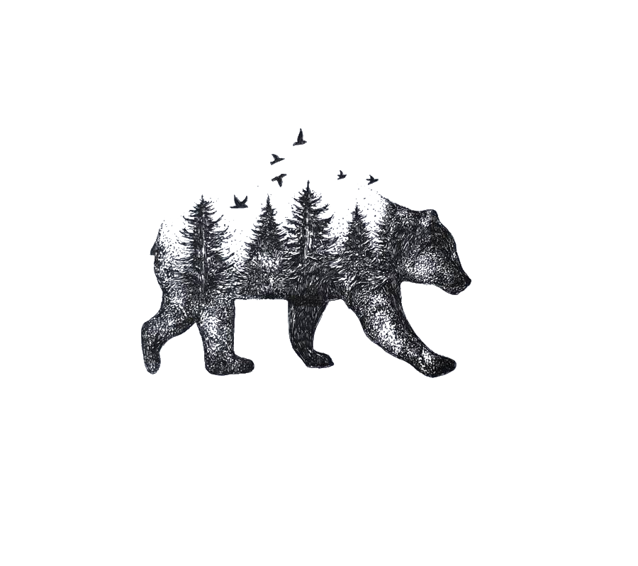 Premium Vector | Vector illustration angry bear silhouette logo icon symbol  tattoo