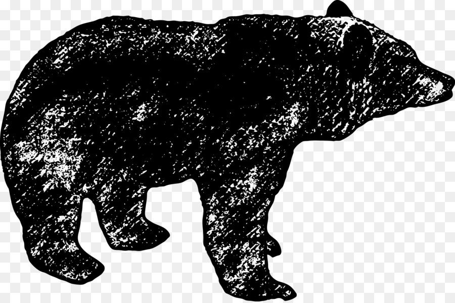 Drawing Pencil - Black bear vector png download - 2123*1409 - Free Transparent  png Download.