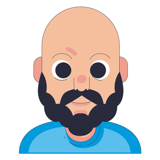 Moustache Beard Scalable Vector Graphics Clip art - Bald bearded man ...