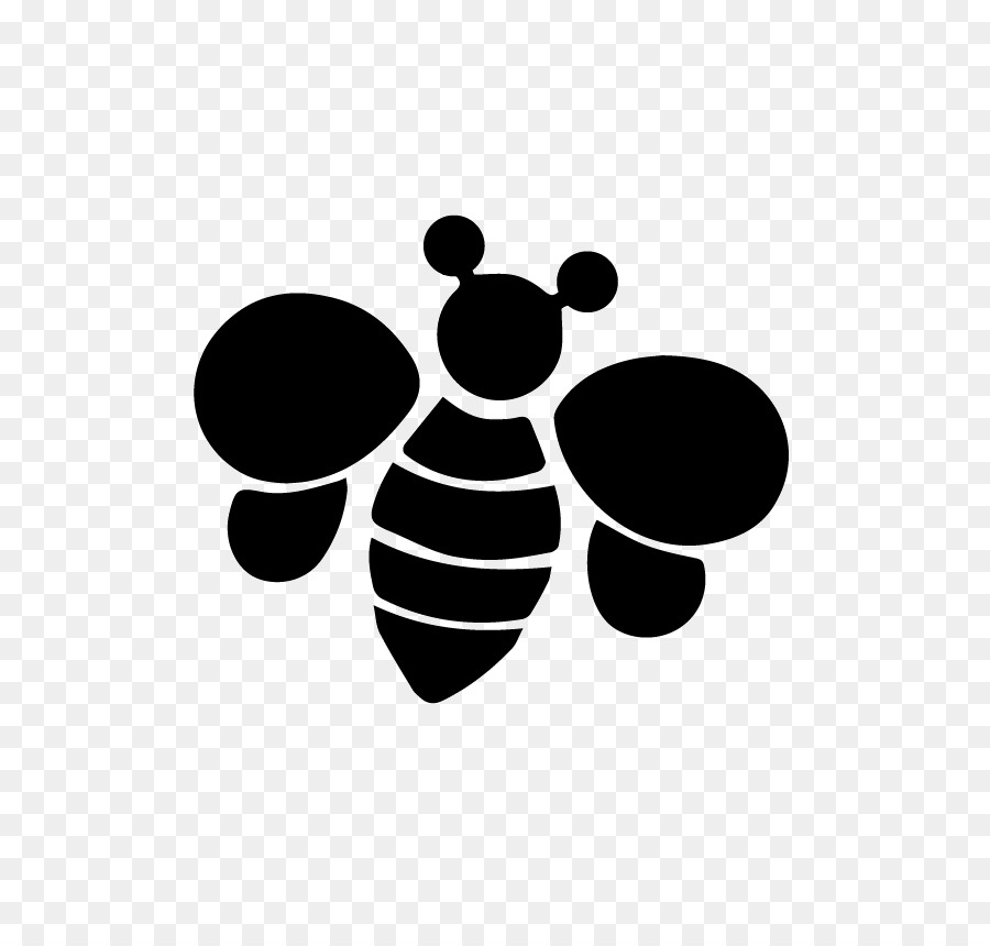 Bee Sticker Silhouette Clip art - bee png download - 595*842 - Free Transparent Bee png Download.
