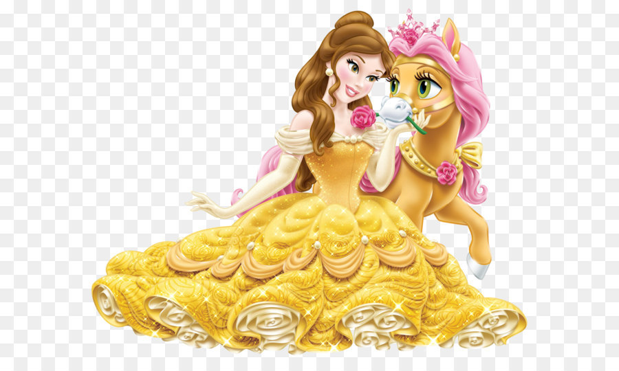 Belle Rapunzel Ariel Fa Mulan Princess Jasmine - Disney Princess Belle with Cute Pony Transparent PNG Clip Art Image png download - 2901*2361 - Free Transparent Belle png Download.