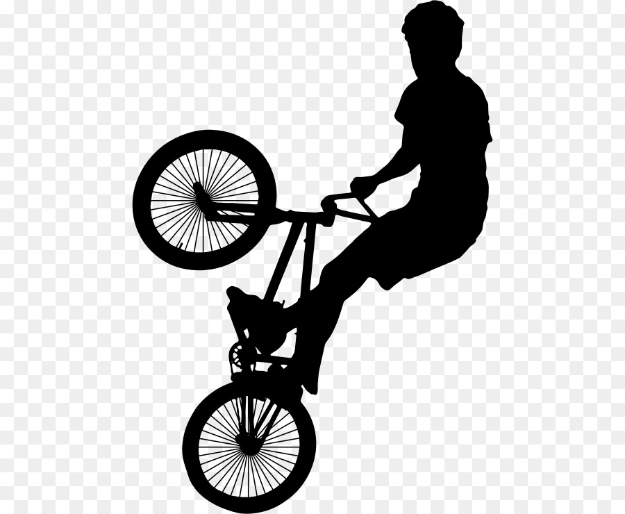 BMX bike Silhouette Bicycle Clip art - bmx png download - 520*740 - Free Transparent Bmx png Download.