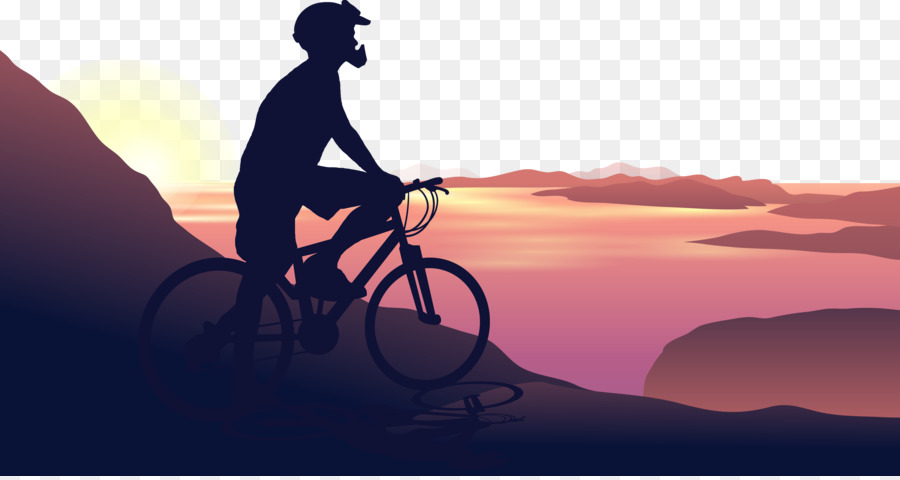 Cycling Silhouette Euclidean vector Nature - Bike summit png download - 5833*3082 - Free Transparent Cycling png Download.