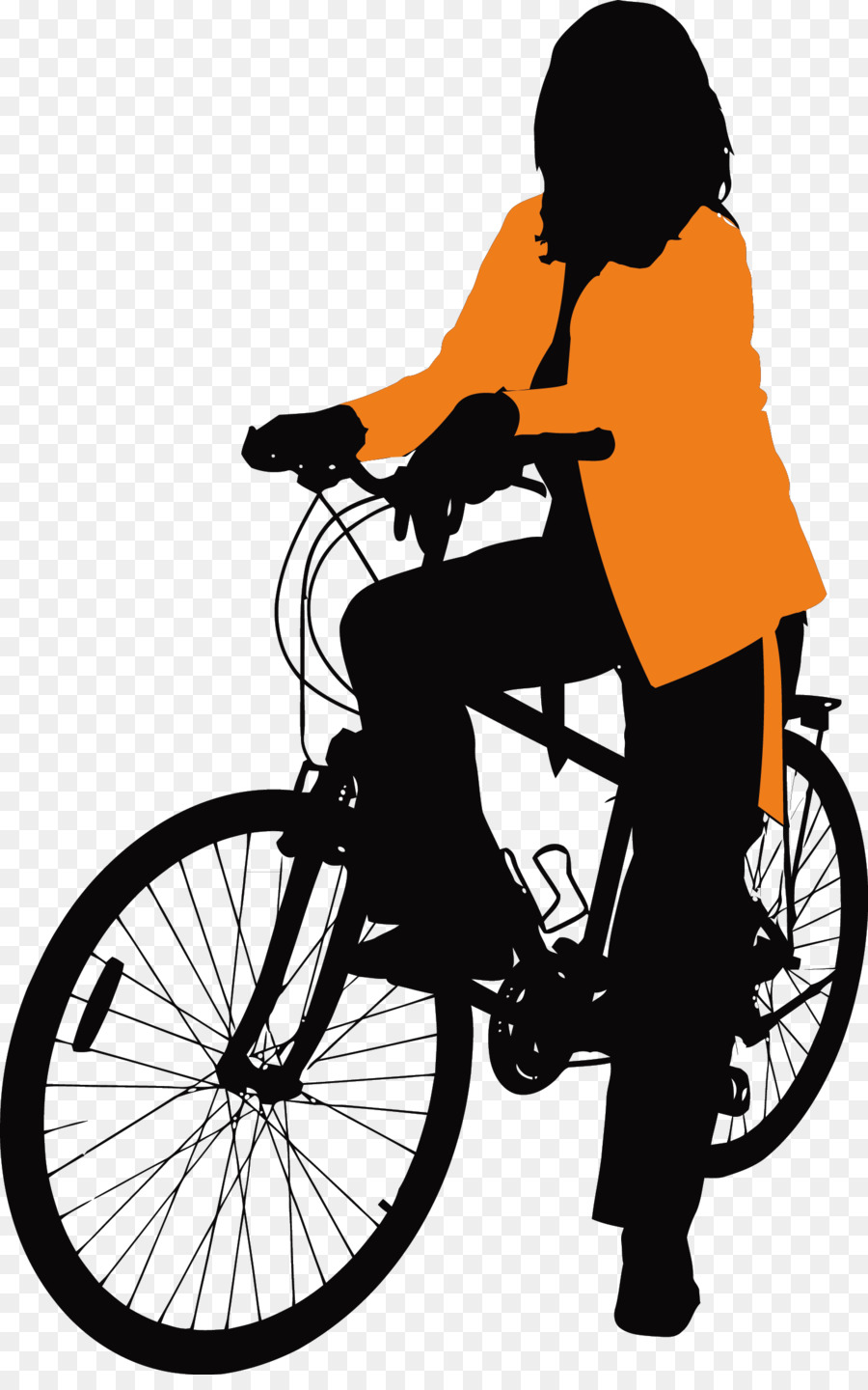 Bicycle Euclidean vector Illustration - African black bike png download - 1442*2282 - Free Transparent Bicycle png Download.