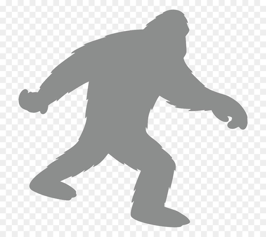Bigfoot Vector graphics Clip art Yeti Silhouette - Silhouette png download - 800*781 - Free Transparent Bigfoot png Download.