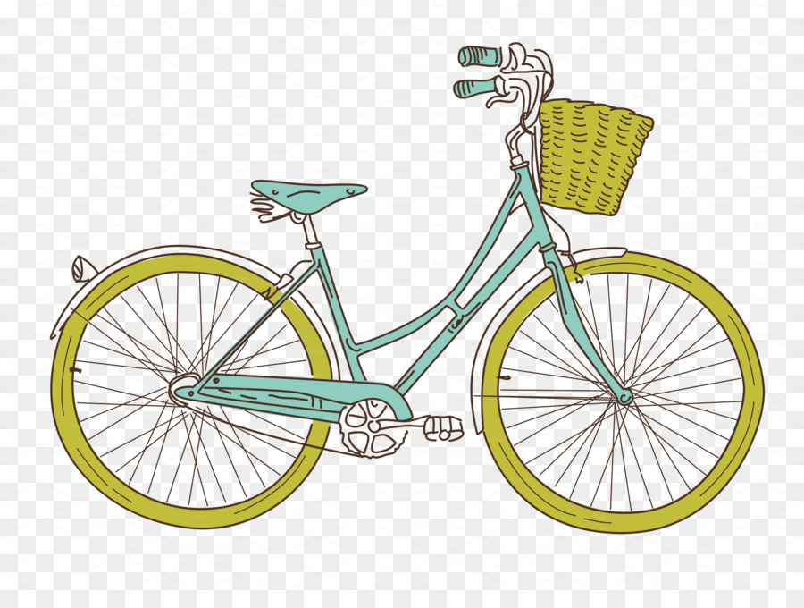 Clip Art: Transportation Bicycle Cycling Clip art - Vintage Bicycle Cliparts png download - 3700*2726 - Free Transparent Clip Art Transportation png Download.