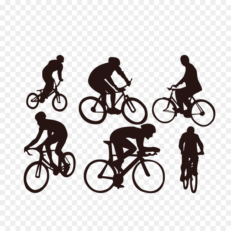 Cycling Bicycle Silhouette Sport - A vector bike ride png download - 1772*1772 - Free Transparent Cycling png Download.