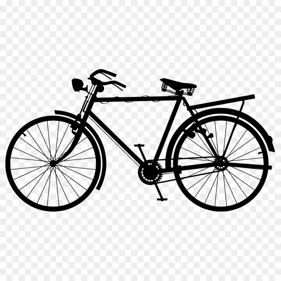 Wall decal Sticker Bicycle - Vector bike png download - 1000*1000 - Free Transparent Wall Decal png Download.