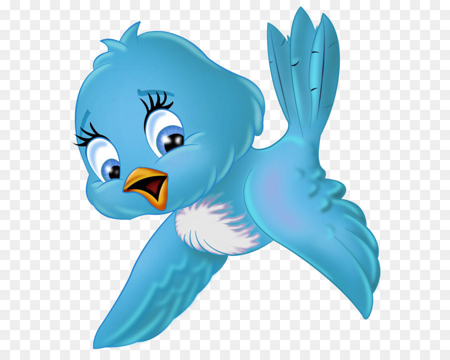 Bird Cartoon Clip art - Large Blue Bird PNG Cartoon Clipart png download - 1700*1869 - Free Transparent Bird png Download.