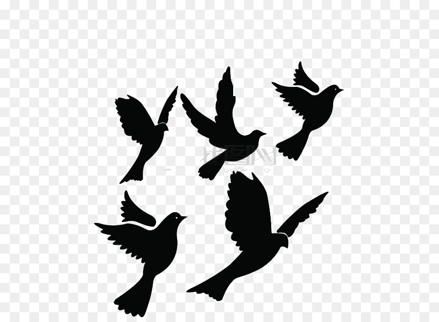 Columbidae Bird Flight Silhouette Clip art - pigeon png download - 513*650 - Free Transparent Columbidae png Download.