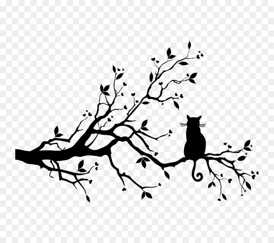 Lovebird Wall decal Branch Tree - Bird png download - 800*800 - Free Transparent Bird png Download.