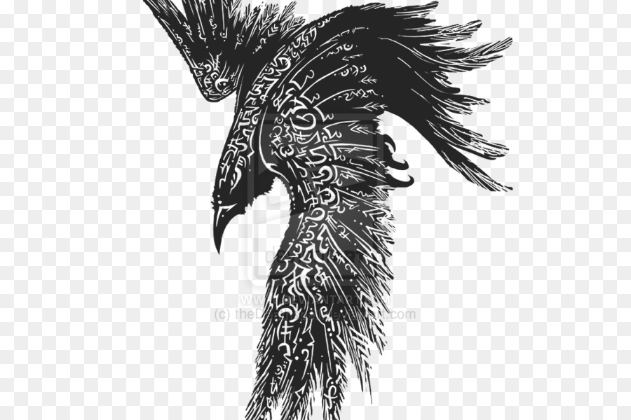 Odin Common raven Tattoo Huginn and Muninn Celts - arm tattoo png download - 600*600 - Free Transparent Odin png Download.