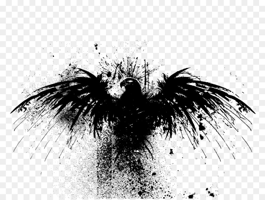 Black and white Bird Wallpaper - Phoenix png download - 2362*1772 - Free Transparent Black And White png Download.