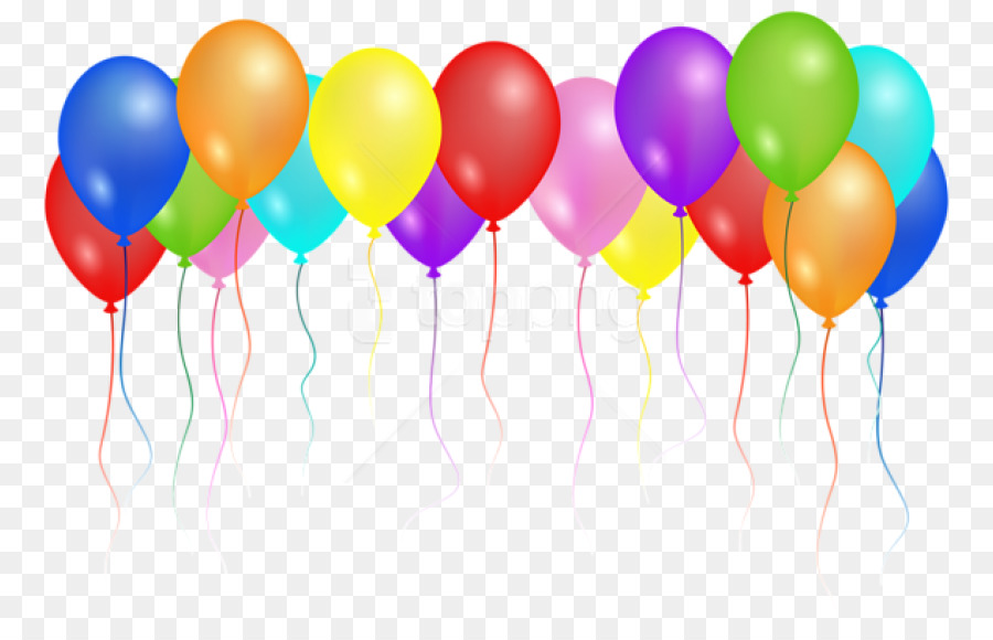Birthday Balloons Portable Network Graphics Birthday Balloons Clip art - transparent confetti png toppng png download - 850*569 - Free Transparent Balloon png Download.