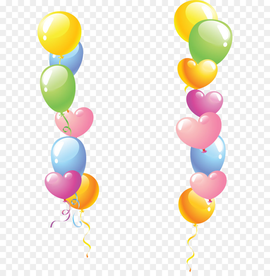 Balloon Heart - Color balloon border png download - 2501*3489 - Free Transparent Balloon png Download.
