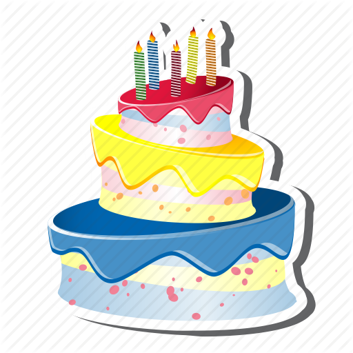 Premium Vector | Birthday cake decorated flower celebration dessert cartoon  symbol stamp line tasty bakery design set