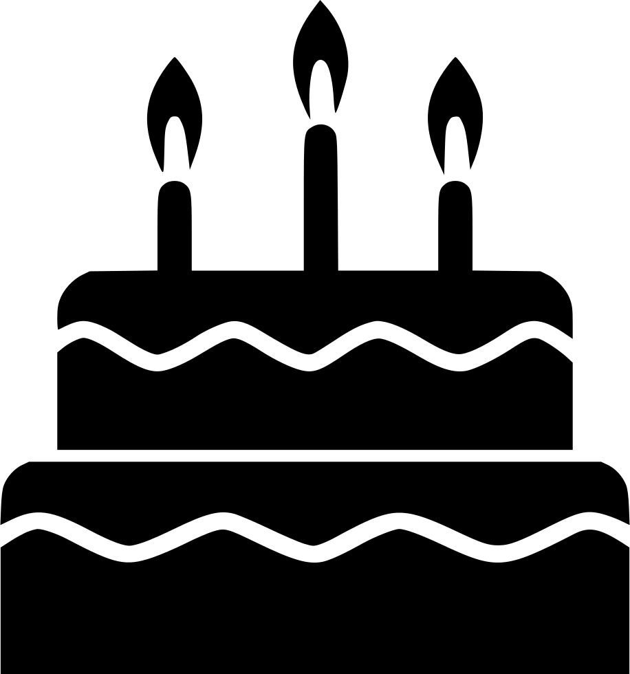 birthday cake silhouette png