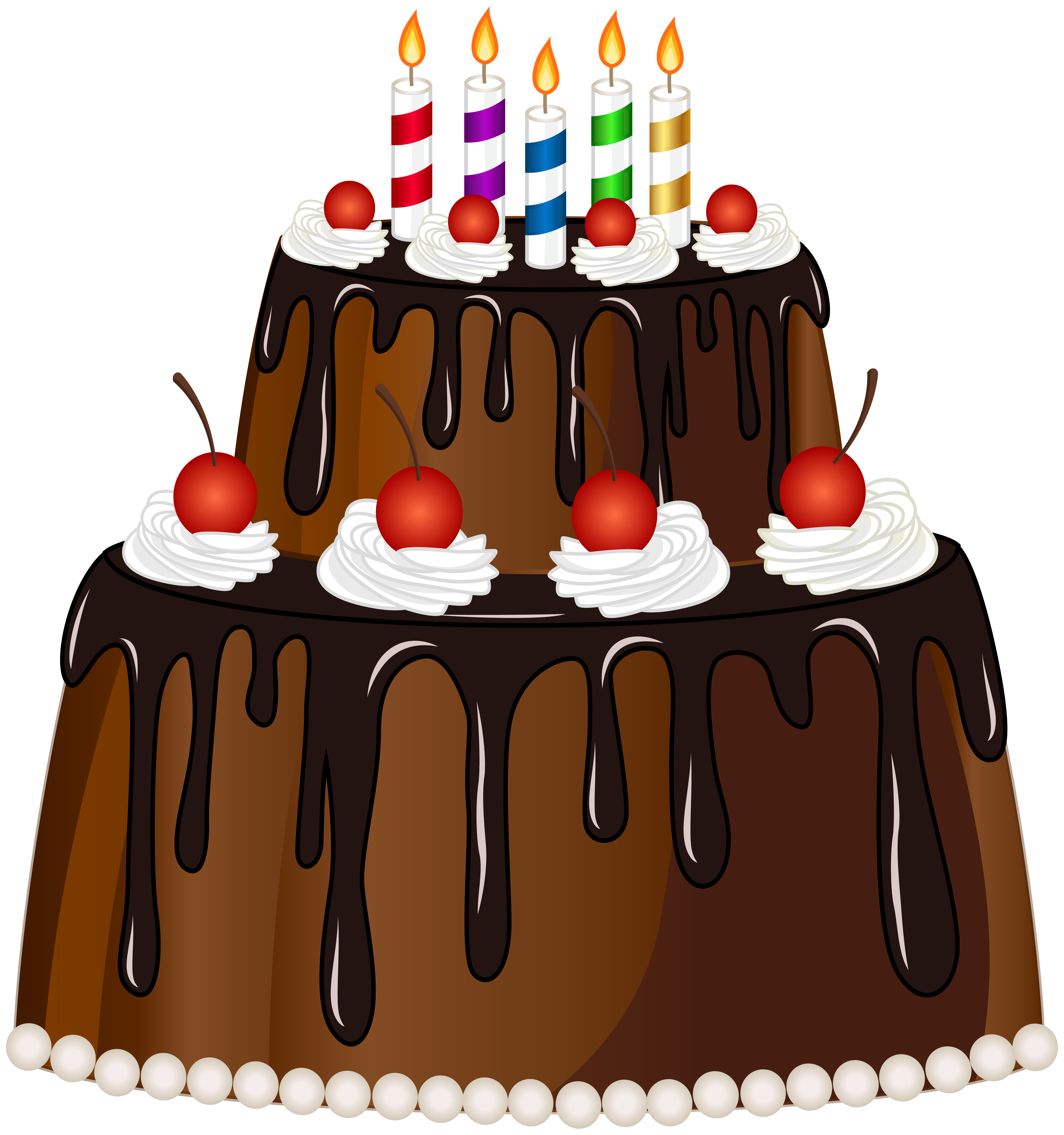 FREE Blue Birthday Cake Clipart (PNG file) | Pearly Arts