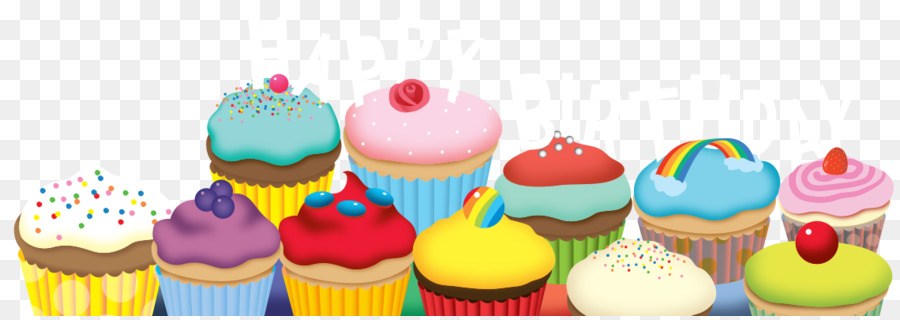 Cupcake Petit four Muffin Cake decorating Buttercream - birthday cupcake png download - 1140*400 - Free Transparent Cupcake png Download.