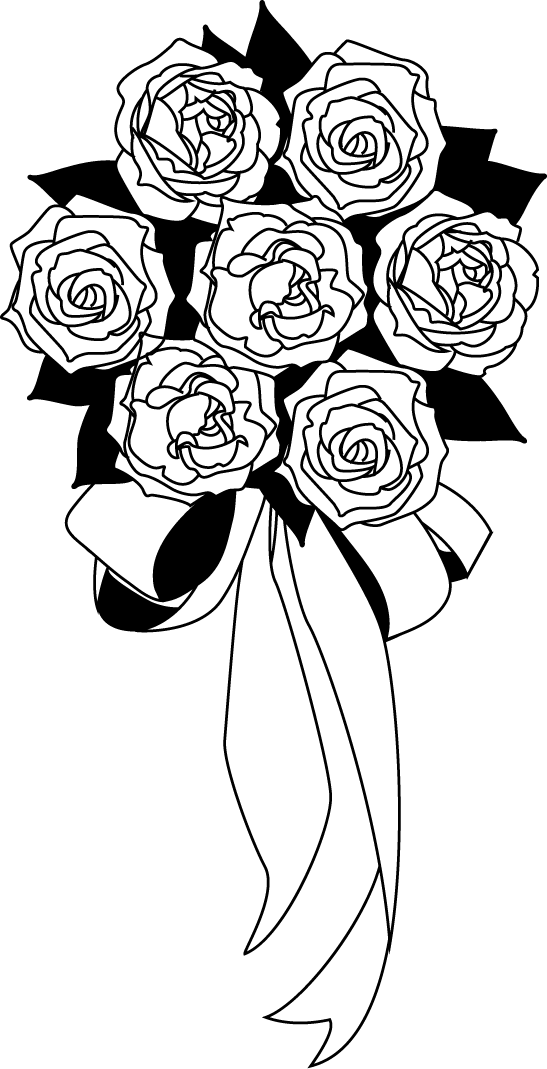 Floral design Nosegay Black and white Clip art - flower png download ...