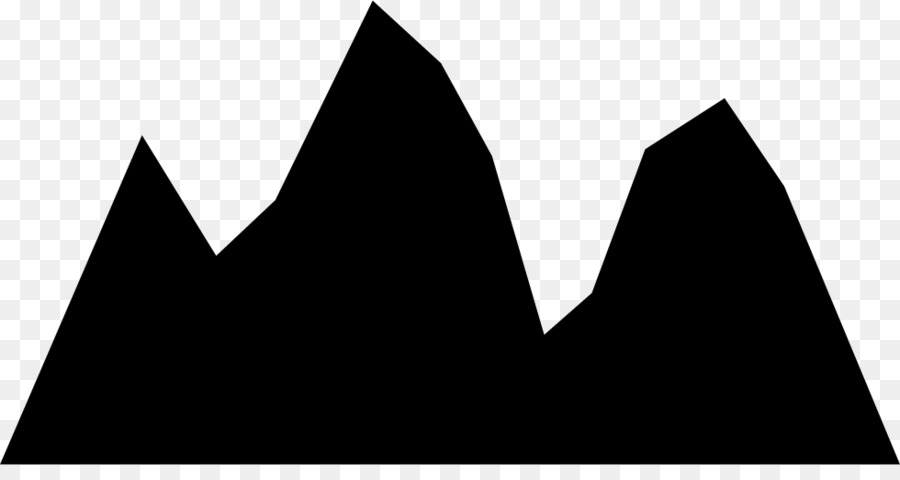 Triangle Black & White - M Point Silhouette - mountain png download png download - 980*506 - Free Transparent Triangle png Download.