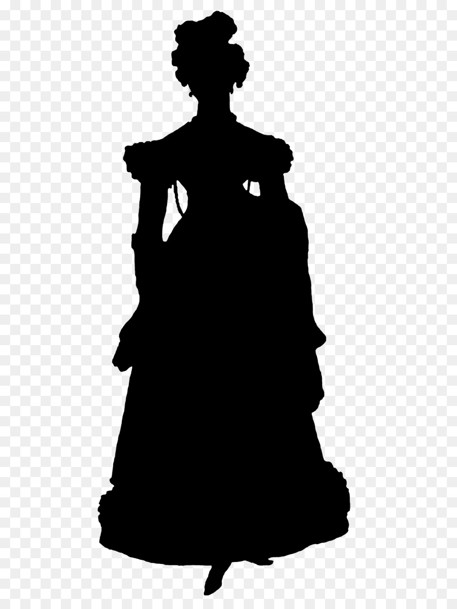 Silhouette Wiki Dress Black & White M Shadow play -  png download - 574*1200 - Free Transparent Silhouette png Download.